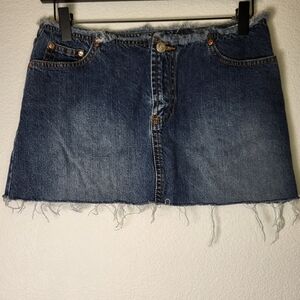 Paris Blues Junior Raw Hem Denim Skirt size 3